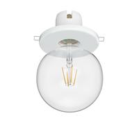 Plafón empotrable de porcelana E27 TELA blanco incl. lámpara LED 838lm blanco