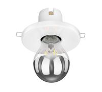 Plafón empotrable de porcelana E27 TELA blanco incl. lámpara LED E27 461lm