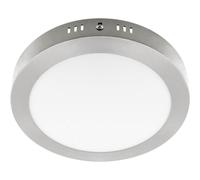 Plafón escudo redondo 1x18w led 1260lm 4000k 120° al.3,2xd.22,5cm ni