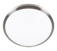 Plafón escudo redondo 1x48w led 3600lm 4000k 120° al.4xd.60cm niquel