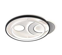 Plafon evora circular negro/blanco 160w 3000-4000-6000k 7x45x52cm 136