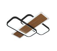 Plafon forqueta 120w 3000-4000-6500k negro/madera 13200 lm c/remoto,m