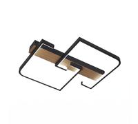 Plafon frondella 76w 3000-4000-6500k negro/madera 8360 lm c/remoto,me