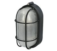 Plafon industrial ovalado negro