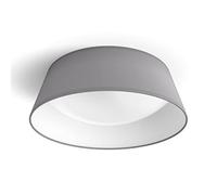 Philips Plafón interior LED Dawn 14W 1100 lm 3000K Luz cálida Gris Ø34x12 cm