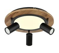 Plafón Kassu (15 W, Negro, Otros)