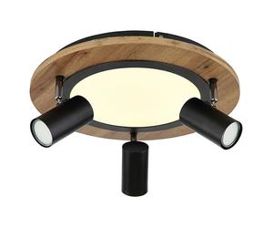 Plafón Kassu (15 W, Negro, Otros)
