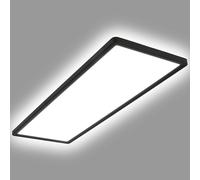 Plafón LED 24W Rectangular SwitchCCT Seleccionable 580x200 mm Doble Cara Negro
