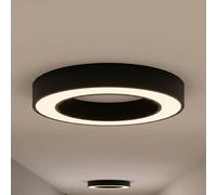Plafón LED Arcchio Sharelyn, Ø 60 cm, negra, atenuable