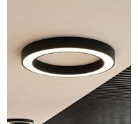 Plafón LED Arcchio Sharelyn, Ø 80 cm, negra, atenuable