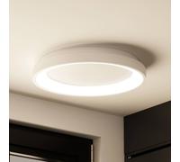 Plafón LED Arcchio Vivy, Ø 38 cm, blanco, metal