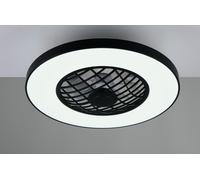 Reality Leuchten Ventilador LED LINKÖPING R64462102 – RGB 20W, 2500 lm, mando incluido, negro mate