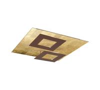 Plafón led cuadrada dorado claro pantalla de aluminio mantra 5650 lm blanco cálido (3000k) ip20