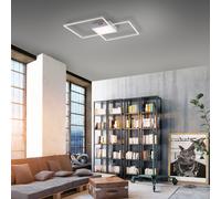 Plafón led cuadrada gris conrad 3600 lm color de la luz de cálida a fría cct (2700k-5000k) ip20