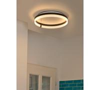 Plafón led de techo redondo ø50 cm negro circle osram 3300 lm