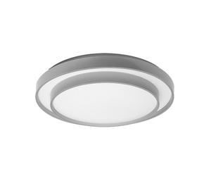 Plafón led fana fabrilamp en blanco y plata con 60w, 5400 lúmenes, m