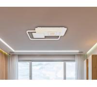 Plafón led irregular blanco pantalla acrílica 3600 lm color de la luz de cálida a fría cct (3000k-6000k) ip20