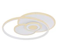 Plafón led irregular blanco pantalla acrílica globo 3600 lm color luz de cálida a fría cct (3000k-6000k) ip20