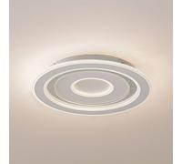 Plafón LED Lindby Lorvik, Ø 40 cm, blanco, CCT, atenuable