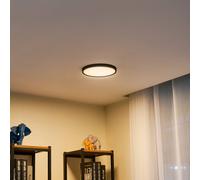 Plafón LED Lindby Pravin, Ø 23 cm, 3.000 K, negro