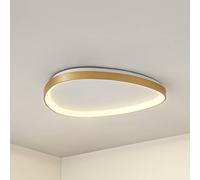Plafón LED Lucande Asken, 61 cm, dorada, CCT, atenuable