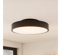 Plafón LED Milada de Lindby, negra, CCT, control remoto