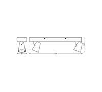Plafón LED NEPTUNE CLICK-SELECT de OSRAM, 2 focos, blanco