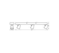 Plafón LED NEPTUNE CLICK-SELECT de OSRAM, 3 focos, blanco