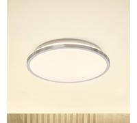 Plafón LED OSRAM BATHROOM, cromada, Ø 30 cm, IP44, CCT