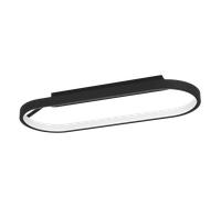 Plafón led ovalado negro 4000 lm blanco cálido (3000k) ip20