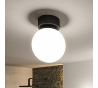 Plafón LED Paulmann Gove, negro, IP44