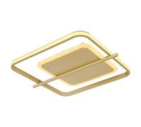 Plafón LED Reball (36 W, Oro, Blanco cálido, L x An x Al: 40 x 36 x 5 cm, Cuadrado)