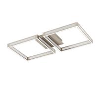 Plafón led rectangular gris 3040 lm blanco cálido (3000k) ip20