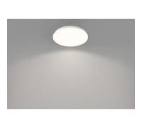 Plafón LED redondo Acuna (21 W, Ø x Al: 38 x 7 cm, Blanco, Blanco neutro)