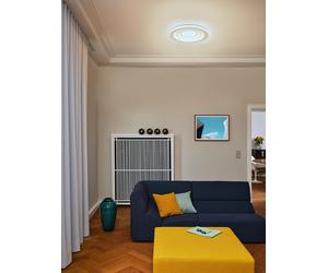 Plafón led redondo blanco espiral loop 2400 lm blanco cálido ø50.5 cm ip20