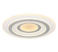 Plafón led redondo blanco pantalla acrílica 3200 lm color de la luz de cálida a fría cct (3000k-6000k) ø50 cm ip20