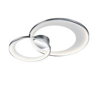 Plafón led redondo cromo aluminio 4300 lm blanco cálido (3000k) ø85 cm ip20