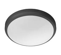 Plafón LED redondo Doris (6 W, Ø x Al: 22 x 7 cm, Negro, Blanco frío)