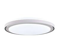 Plafón LED redondo Ítaca (40 W, Ø x Al: 500 cm x 90 mm, Gris/Plata, Blanco frío)
