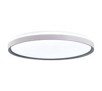 Plafón LED redondo Rinia (40 W, Ø x Al: 500 cm x 90 mm, Gris metálico, Blanco frío)