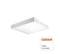 Plafón LED Superficie Cuadrado 20W 4000K- OSRAM CHIP DURIS E 2835