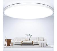 Plafón Led Techo, 36W Ø40cm Lámpara de Techo, 3600LM 6500K Blanco Frio