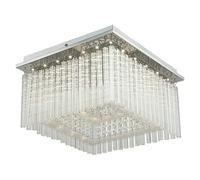 Plafón LED Vince (21 W, L x An x Al: 36 x 36 x 23 cm, Cromo, Claro, Cristal, Blanco neutro)