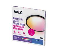 Plafón LED WiZ SuperSlim RGBW Ø42 cm negro