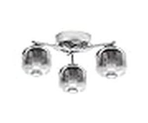 Plafón malvina 3x5w led 900lm 4000k al.17,5xd.41cm metal+cristal crom
