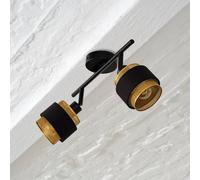 Plafón OSRAM Decor Spot Hornet, 2 luces, negro/dorado