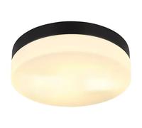 Globo Lighting Vranos plafón exterior 2x60 W negro-ópalo 32112B