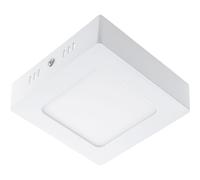 Plafón peseta cuadrado 1x6w led 336lm 6000k 120° l.12xan.12xal.3,5cm