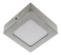 Plafón peseta cuadrado 1x6w led 336lm 6000k 120° l.12xan.12xal.3,5cm