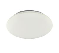 Mantra Iluminación. Modelo ZERO E27. Plafón de techo circular de 36,5 cm de diámetro fabricado en acrílico acabado en color blanco